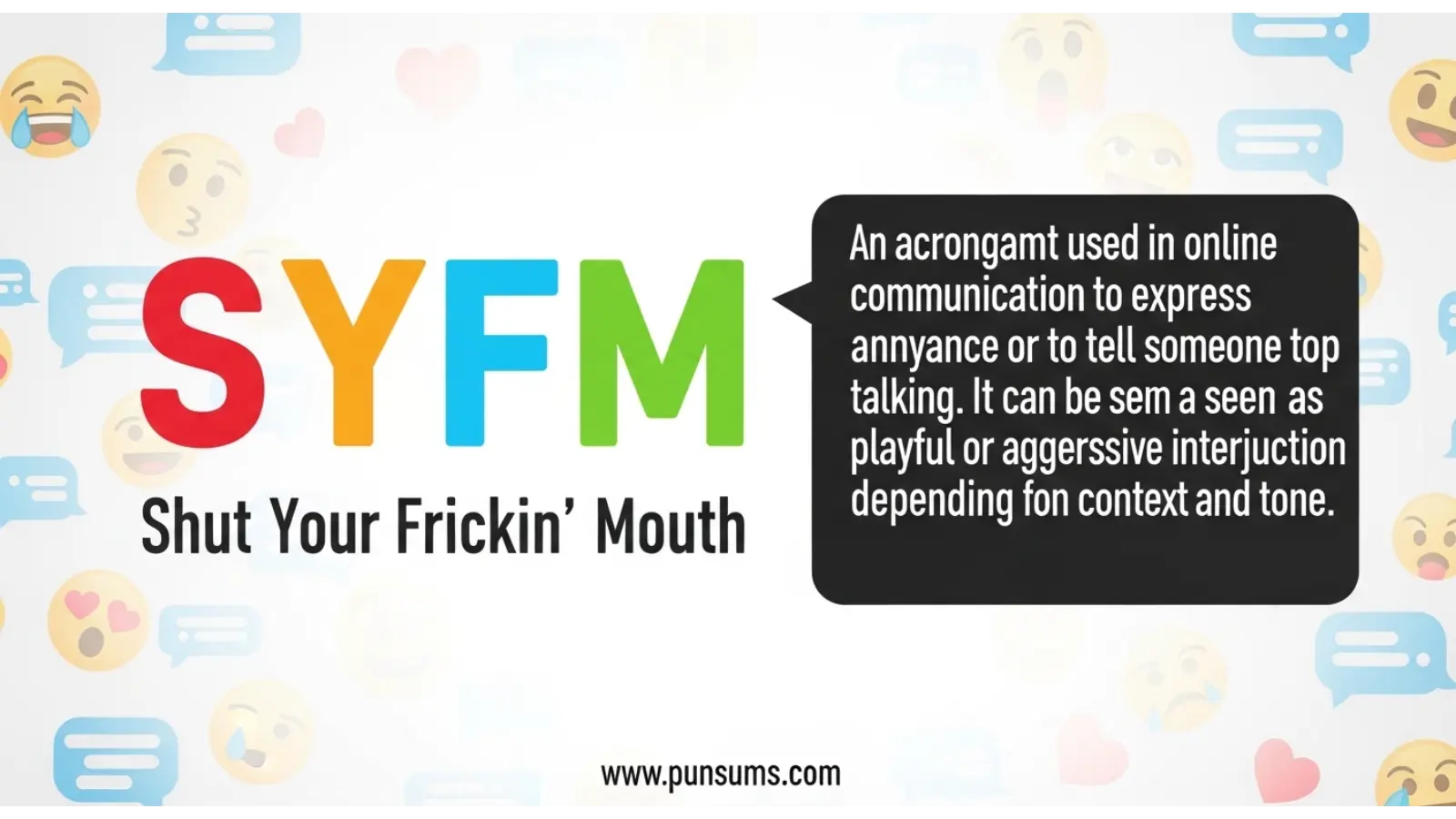 SYFM Meaning in Text