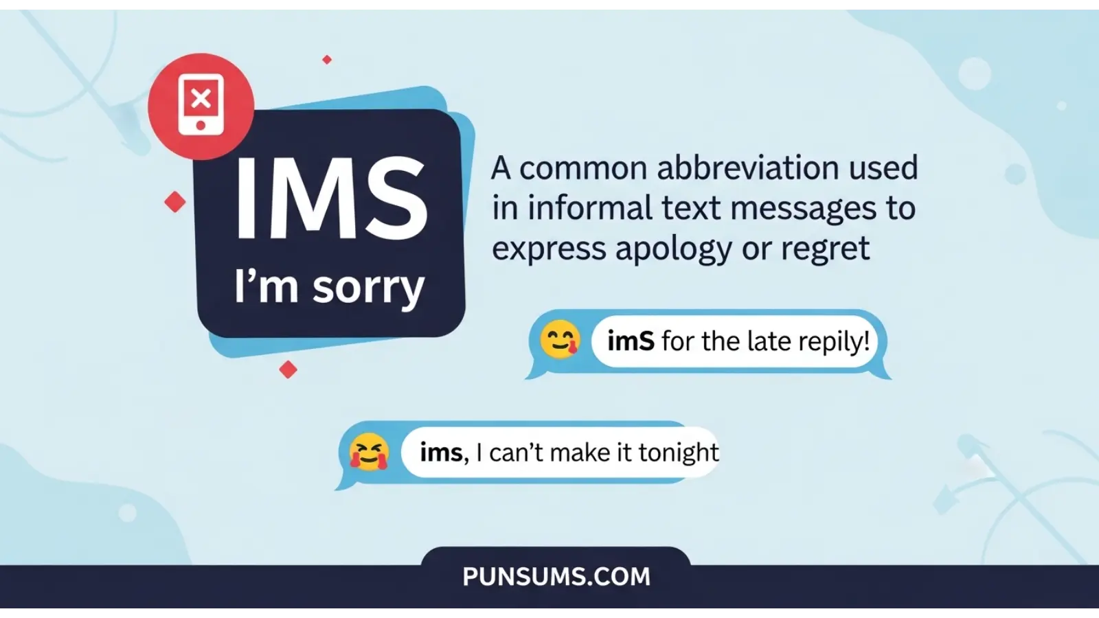 ims mean in text