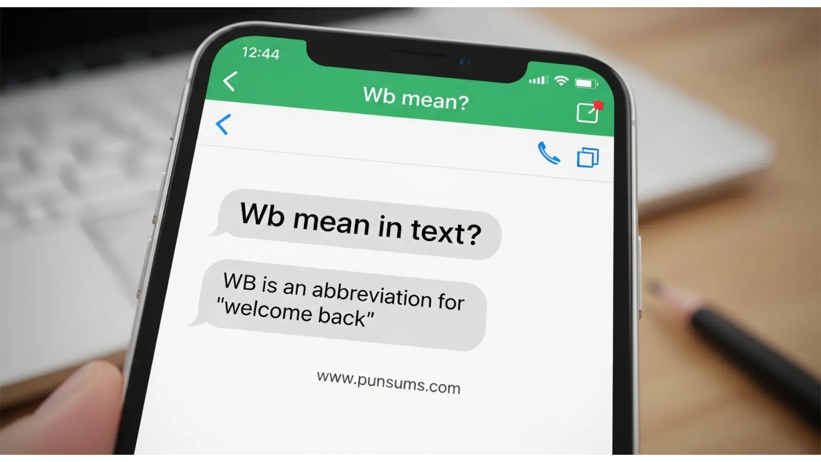 wb mean in text