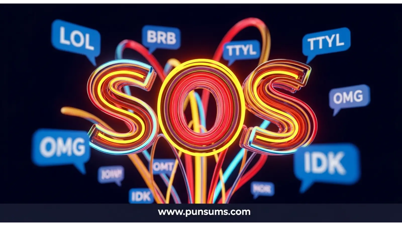 sos mean in text