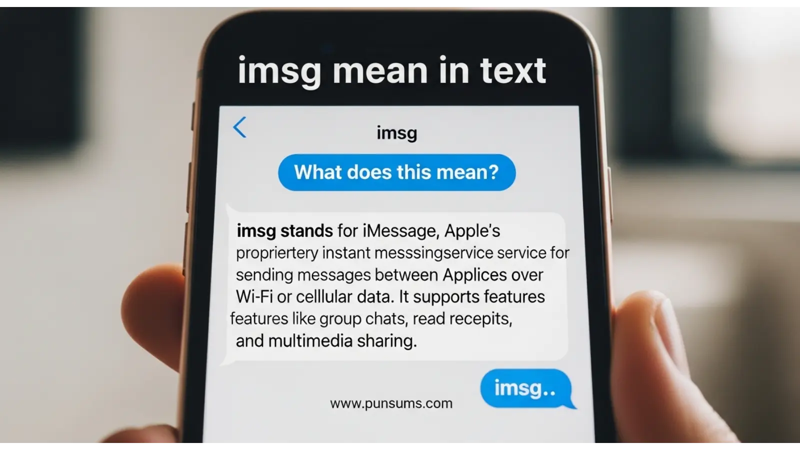 imsg mean in text