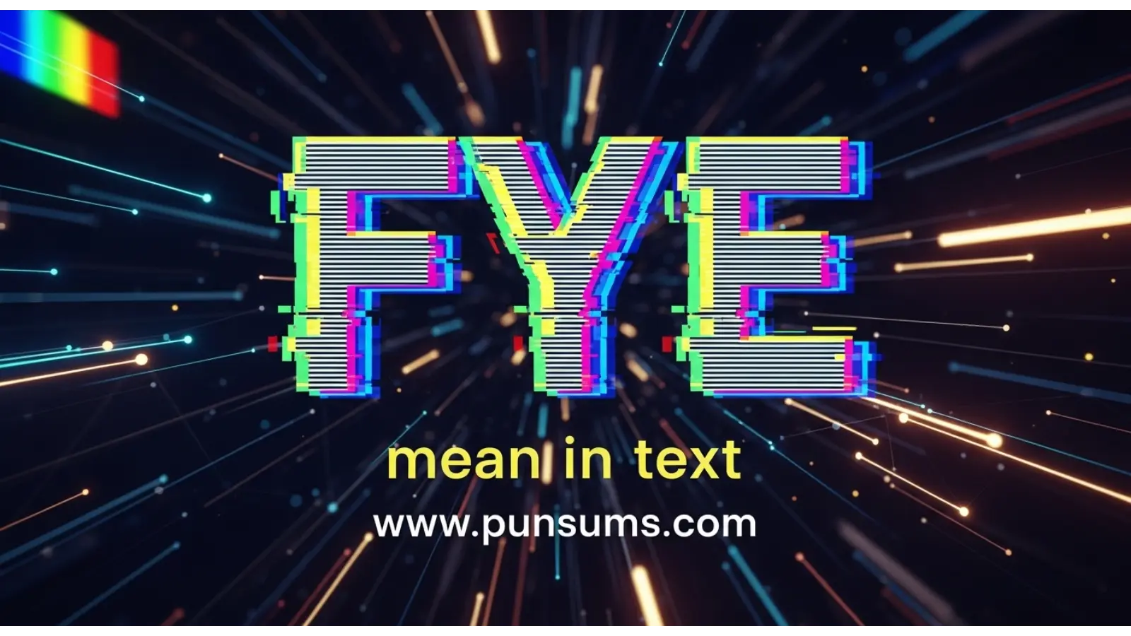 fye mean in text