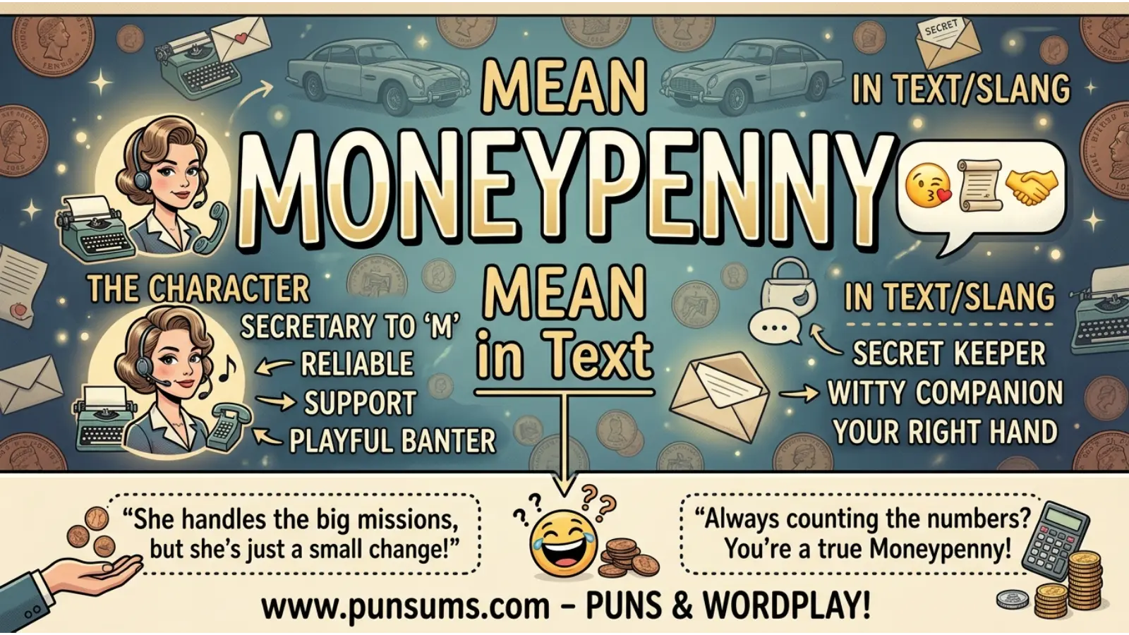 MONEYPENNY Mean in Text