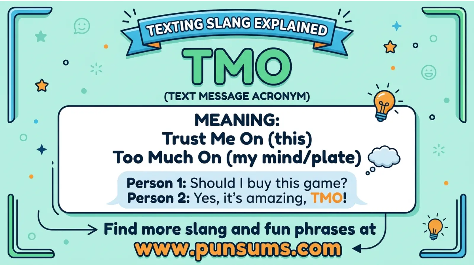 TMO Mean in Text
