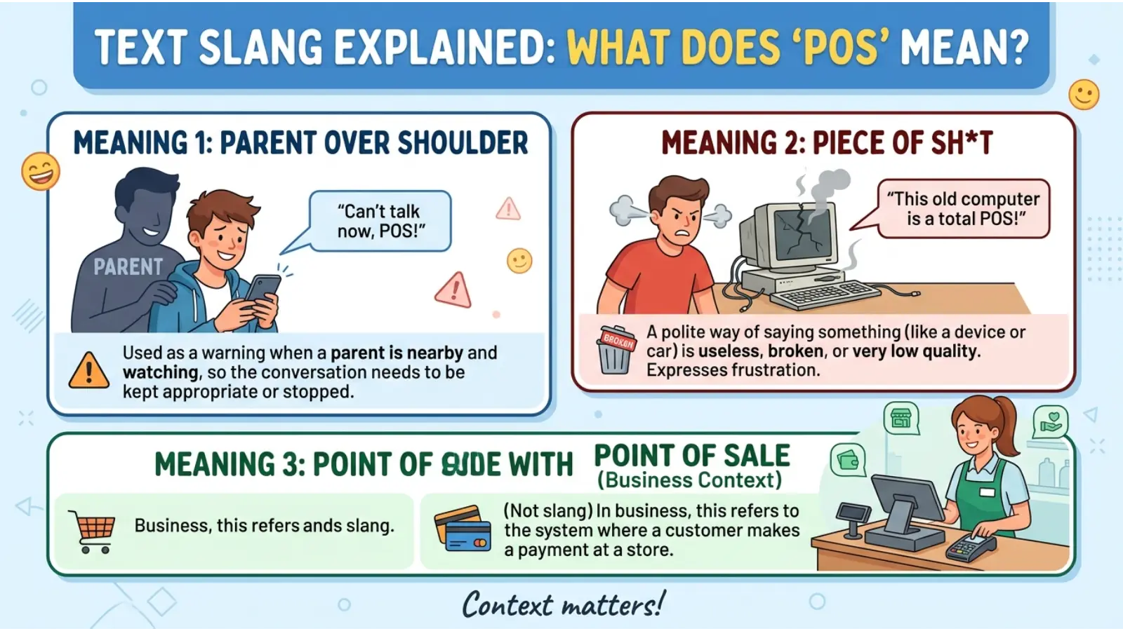 POS Meaning slang
